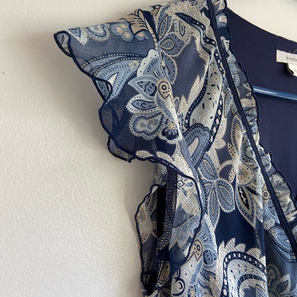 Vintage Y2K Floral Paisley Midi Dress Fairy Romantic Boho 90s - Picture 4 of 8